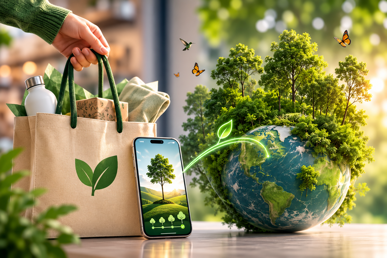 Every purchase on Greenzo plants trees.